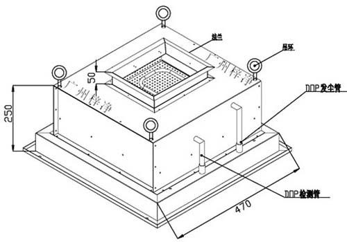 DOP液槽高效送風口方案設計圖 DOP液槽高效送風口方案設計圖