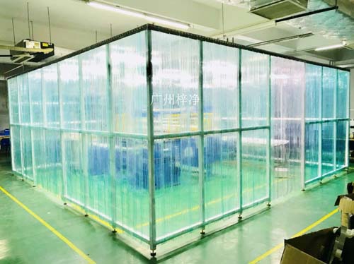 千級潔凈棚安裝調(diào)試中 千級潔凈棚安裝調(diào)試中